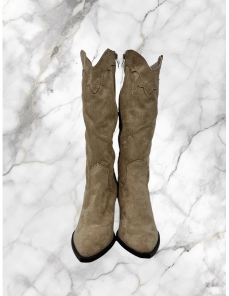 Bota alta antelina cowboy