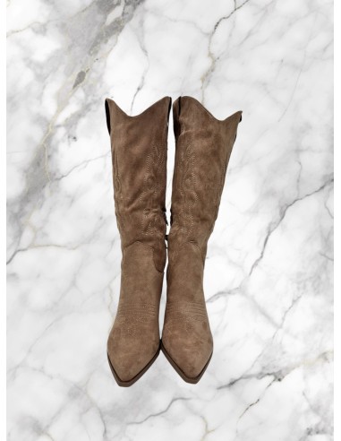 Bota cowboy antelina bordados