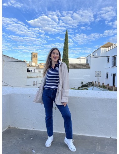 Jeans pierna ancha desflecado