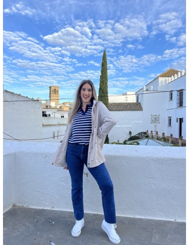 Jeans pierna ancha desflecado