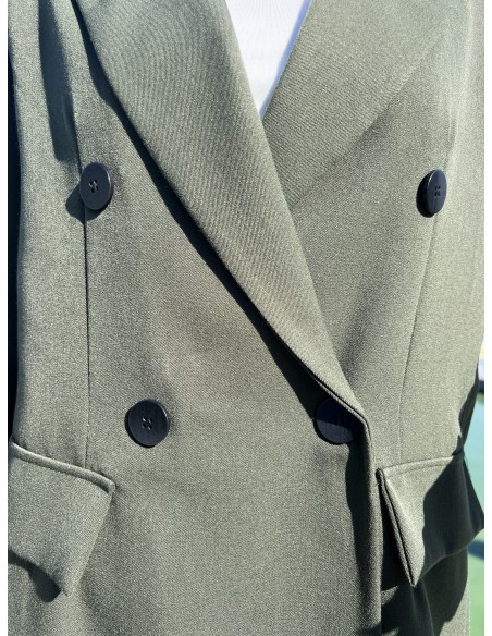 Blazer puño polipiel