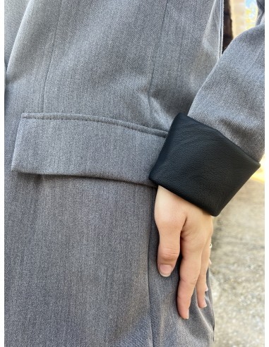 Blazer puño polipiel