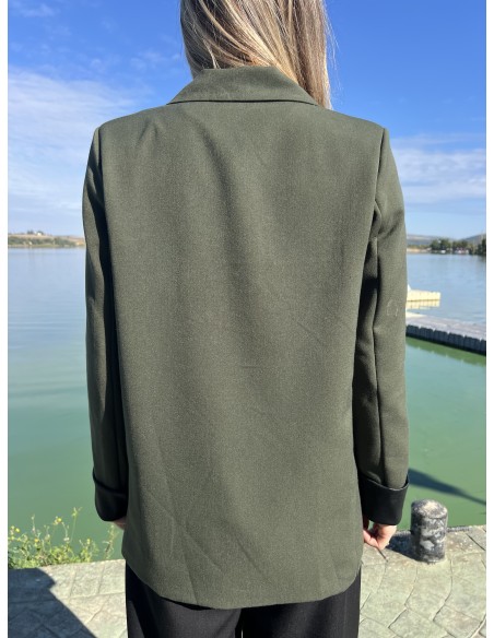 Blazer puño polipiel