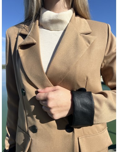 Blazer puño polipiel