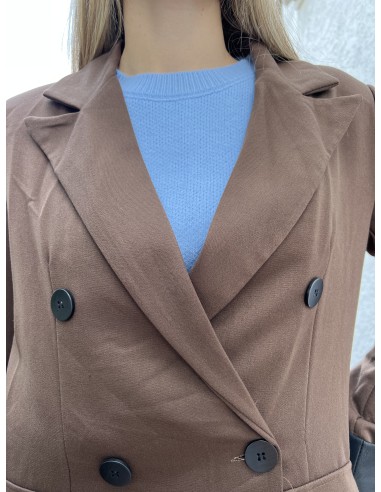Blazer puño polipiel
