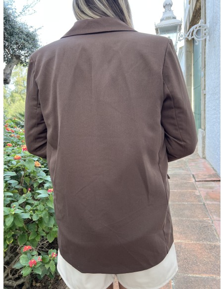 Blazer puño polipiel