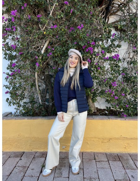Pantalon recto polipiel