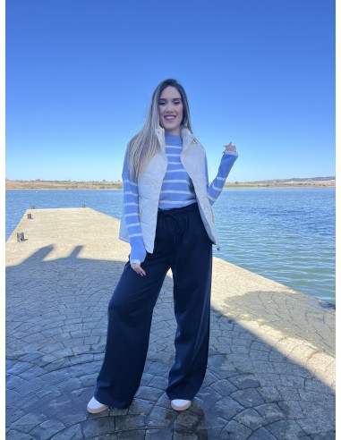 Pantalon pierna recta paño