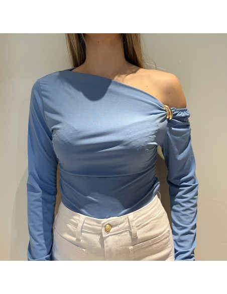 Body hombro caido detalle dorado