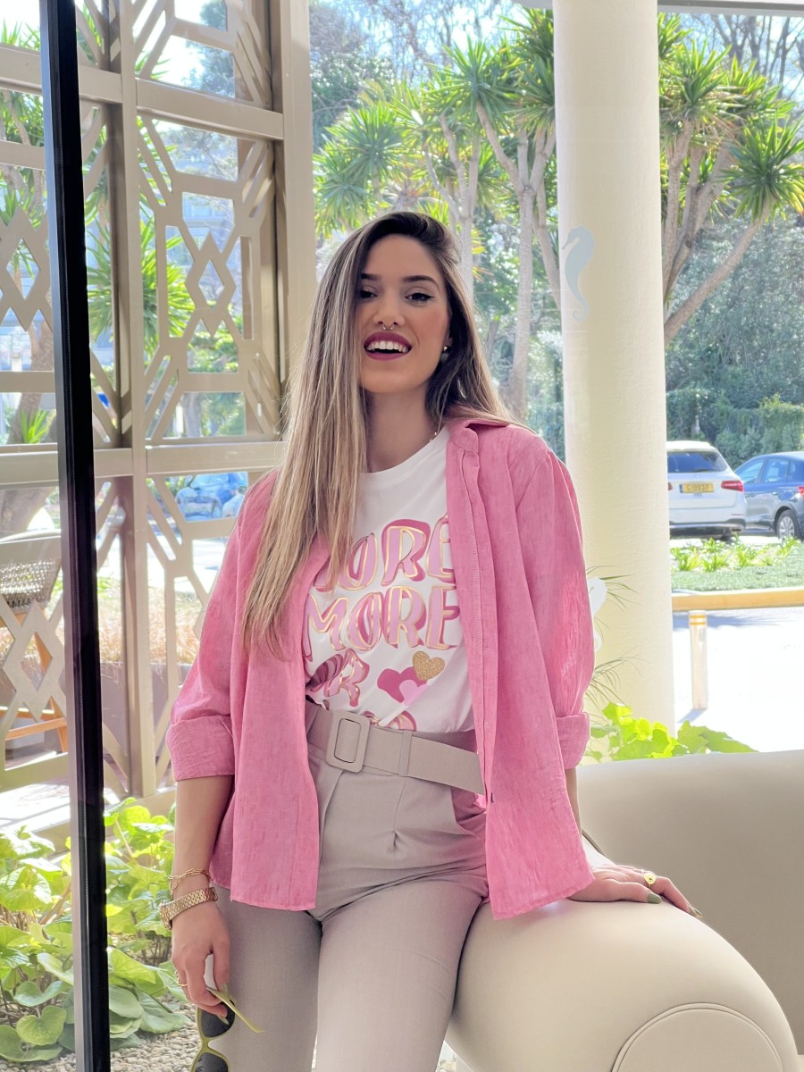 Camiseta m/corta MORE AMOUR POR FAVOR