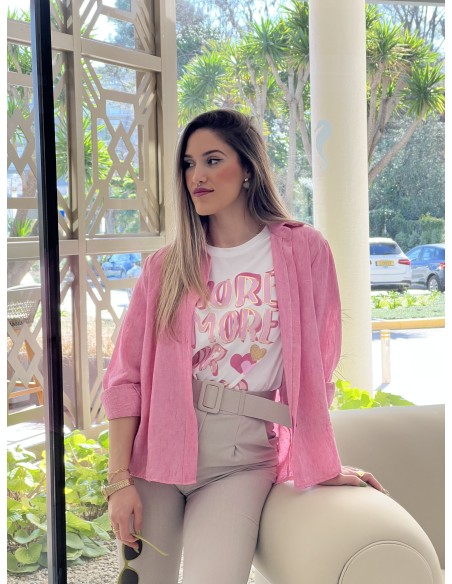 Camiseta m/corta MORE AMOUR POR FAVOR