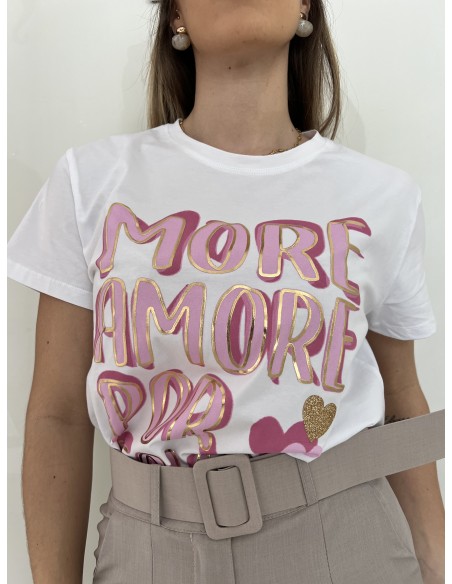 Camiseta m/corta MORE AMOUR POR FAVOR