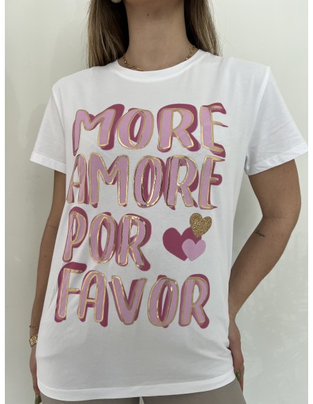 Camiseta m/corta MORE AMOUR POR FAVOR