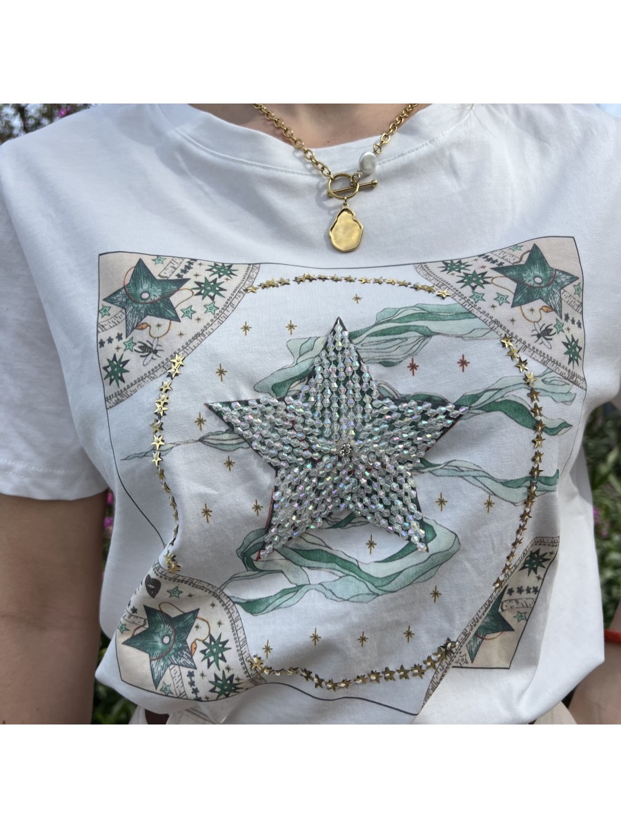 Camiseta estampado estrella 2