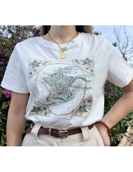 Camiseta estampado estrella