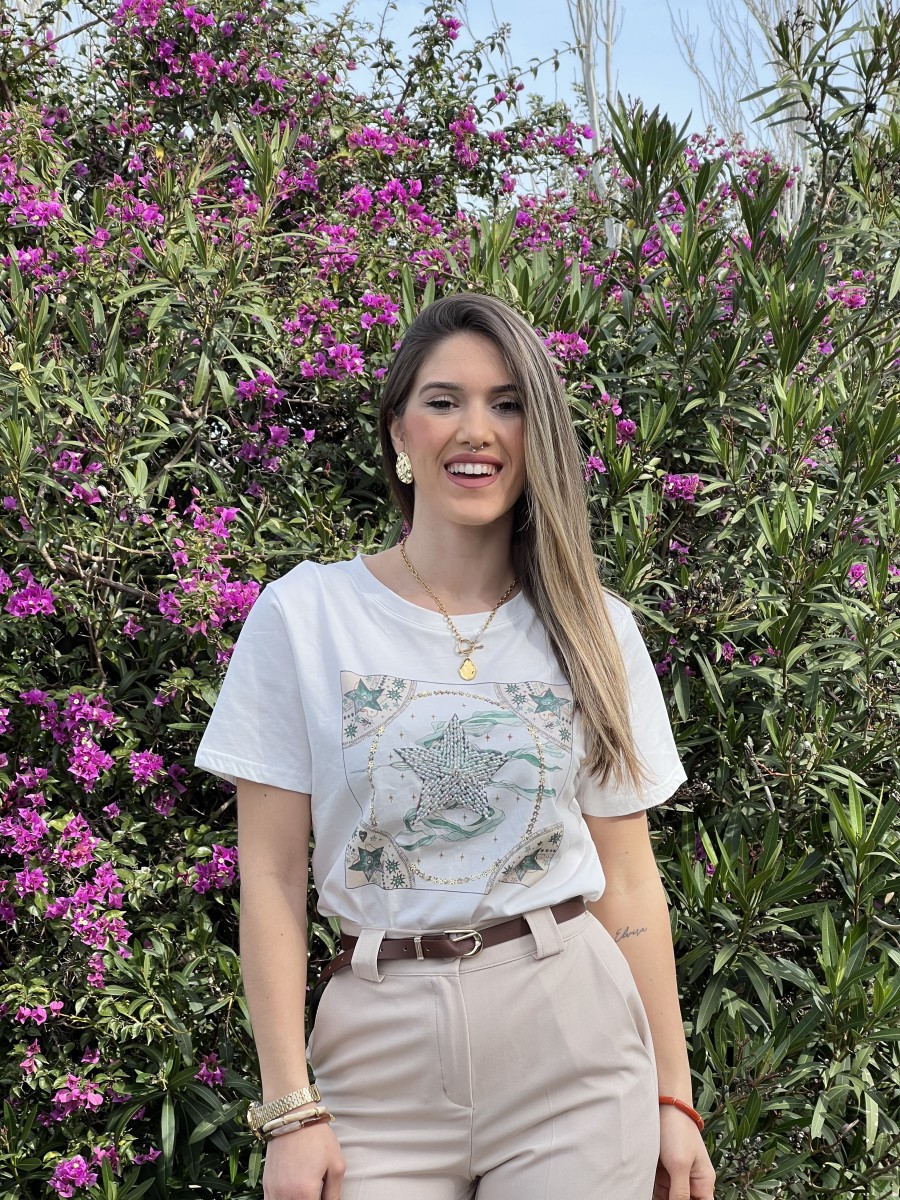 Camiseta estampado estrella