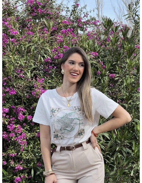Camiseta estampado estrella