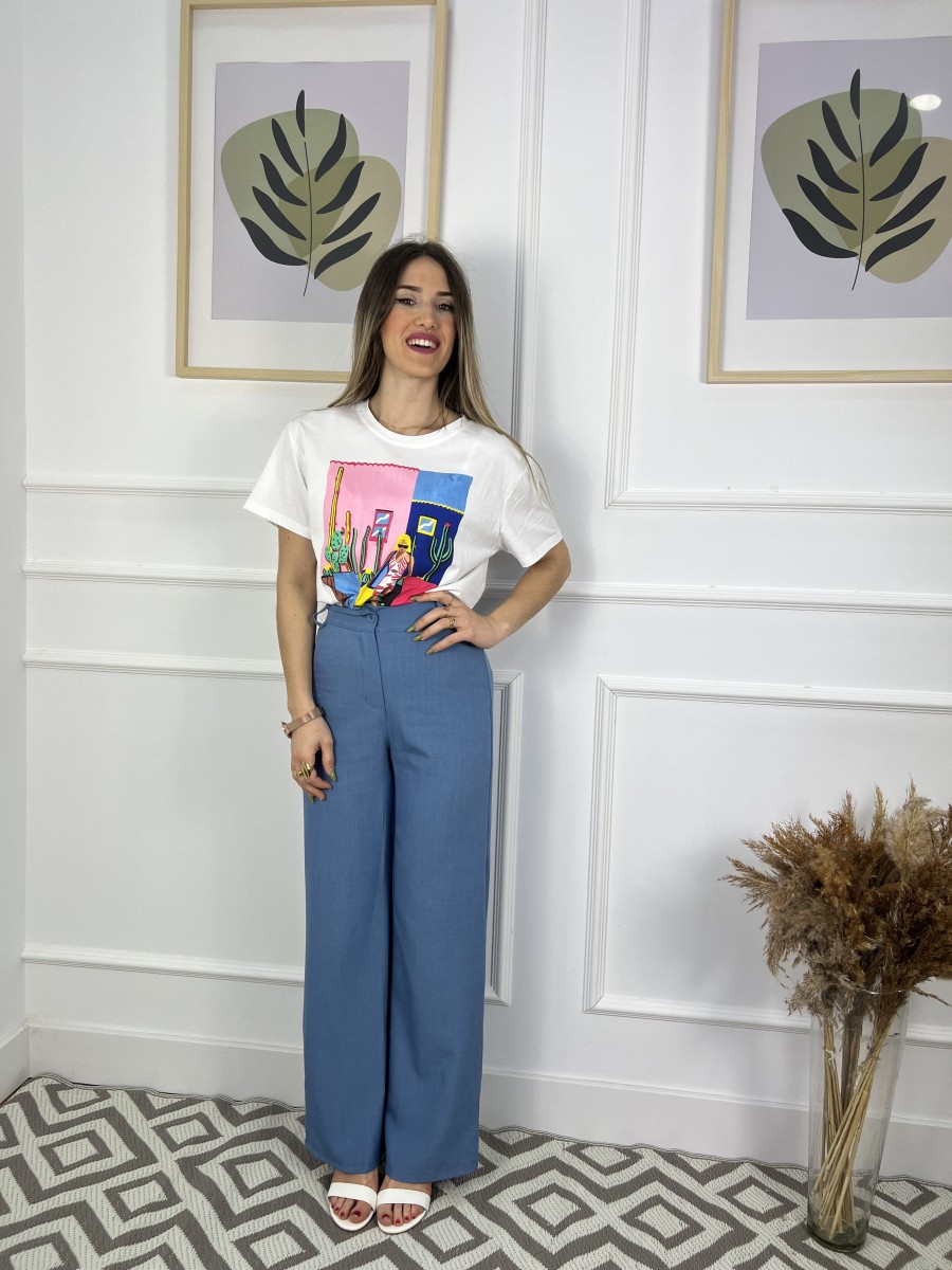 Camiseta m/corta estampado muñeca cactus 2