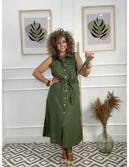 Vestido camisero tirantes