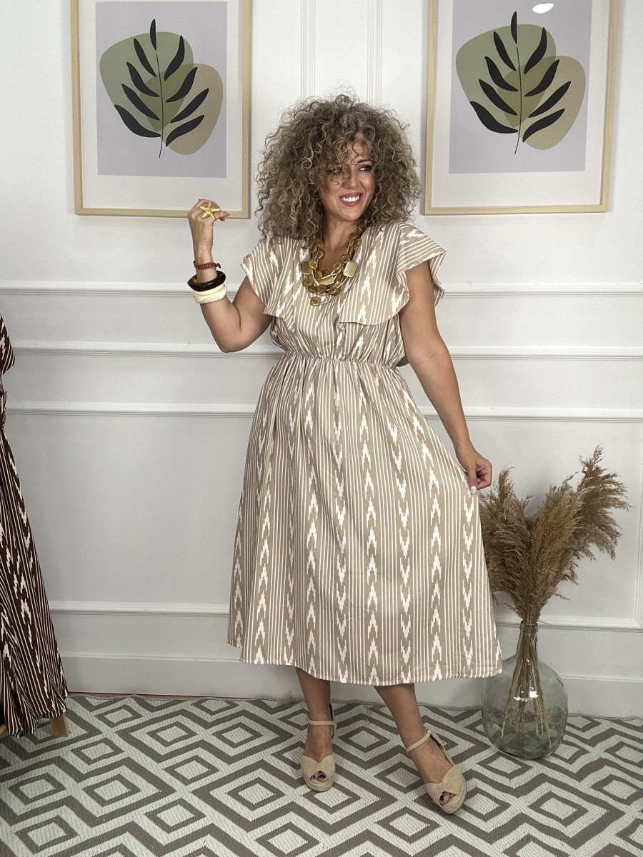 Vestido estampado etnico