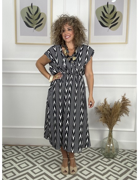 Vestido estampado etnico