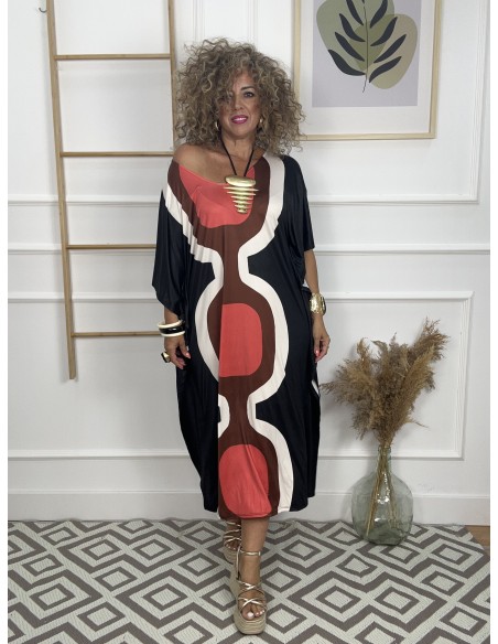 Vestido lycra fria estampado