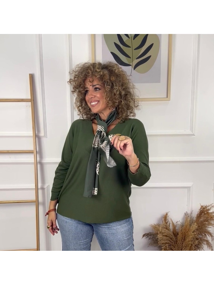 Blusa VIOLETA+pañuelo