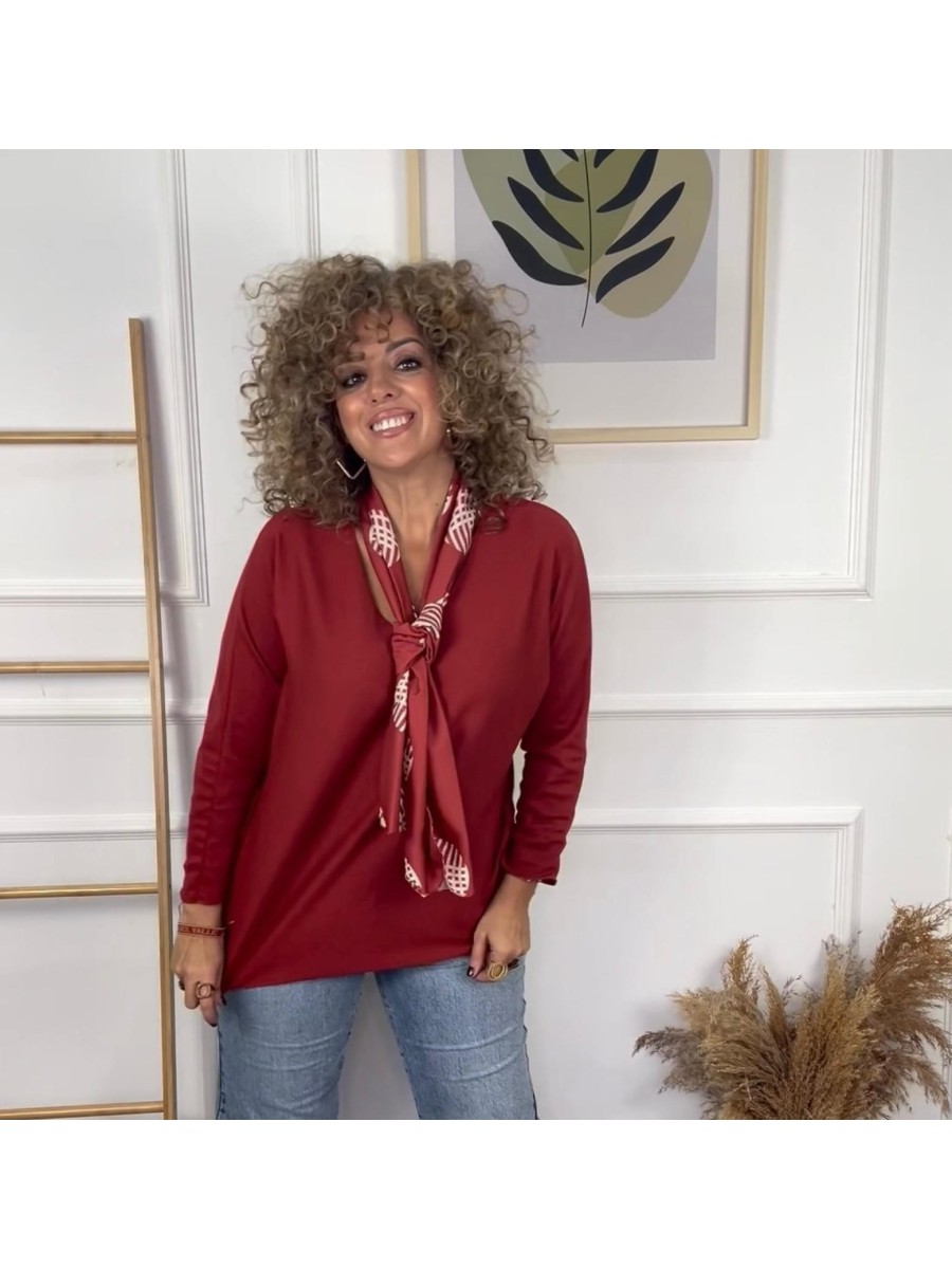 Blusa VIOLETA+pañuelo 2