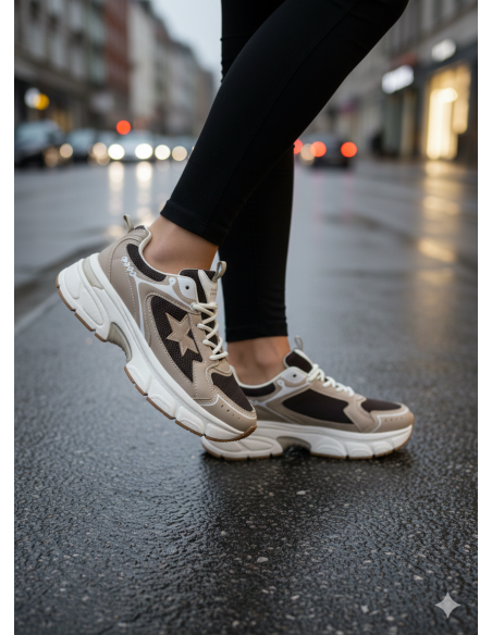 Deportiva estrella tricolor