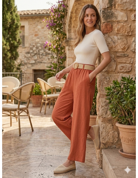 Pantalon+cinturon CHIARA