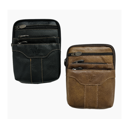 Bolso bandolera cremalleras