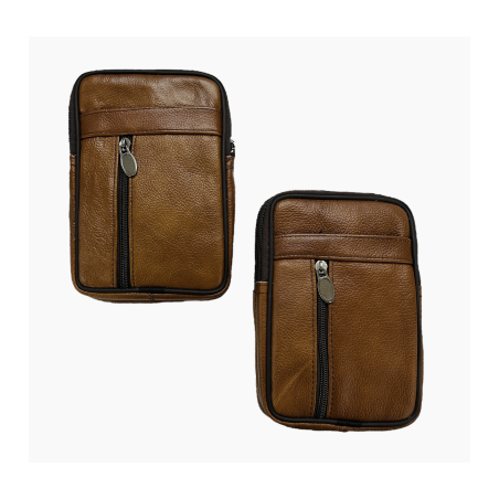 Bolso bandolera doble cremallera